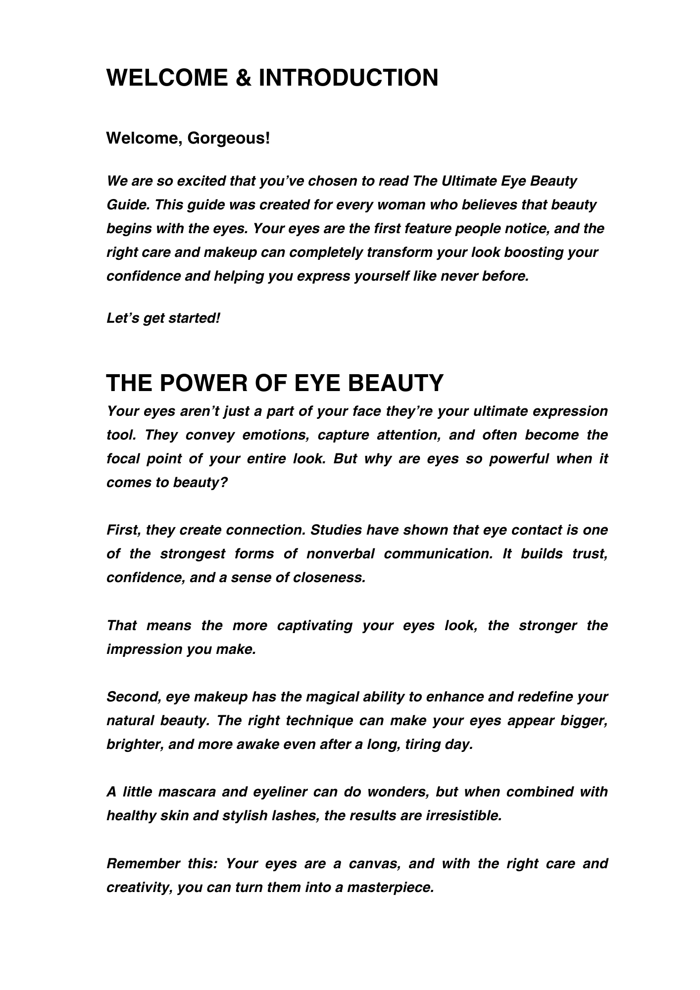The ultimate Eye Beauity Guide