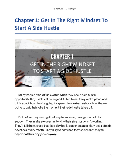 Side hustles Guide
