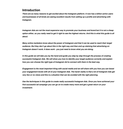 Instagram Ads Playbook