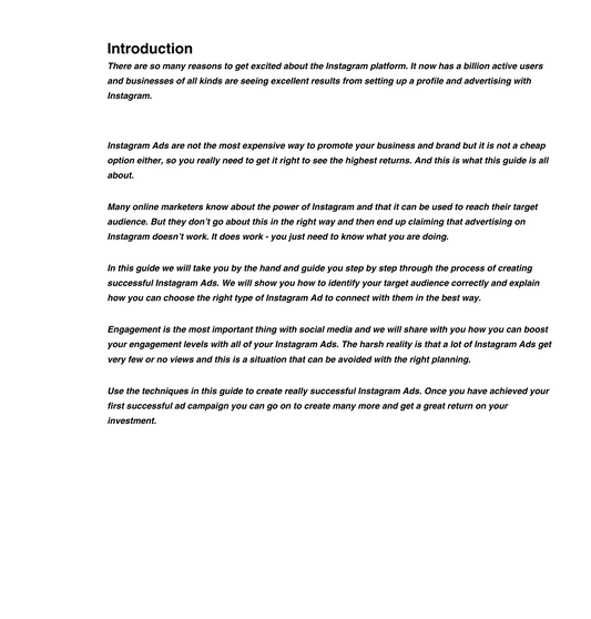 Instagram Ads Playbook